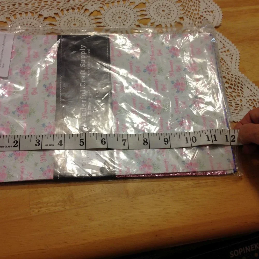 New pack of faux leather/glitter sheets